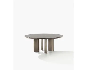 Tavolo rotondo Adrien in marmo di Poliform