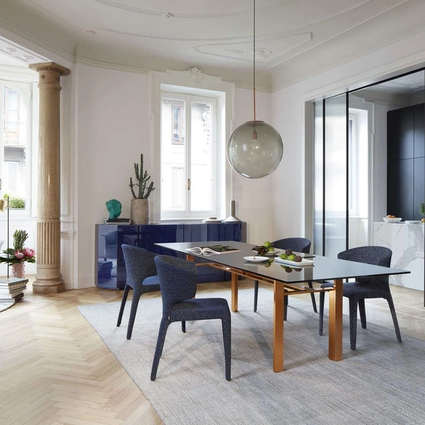 Tavolo Doge in vetro di Cassina