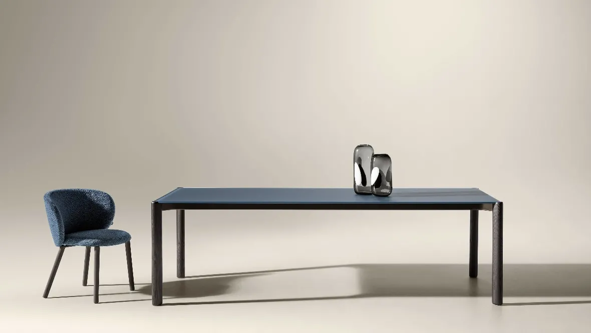 Tavolo in vetro Correr Slim 2762G di Lago