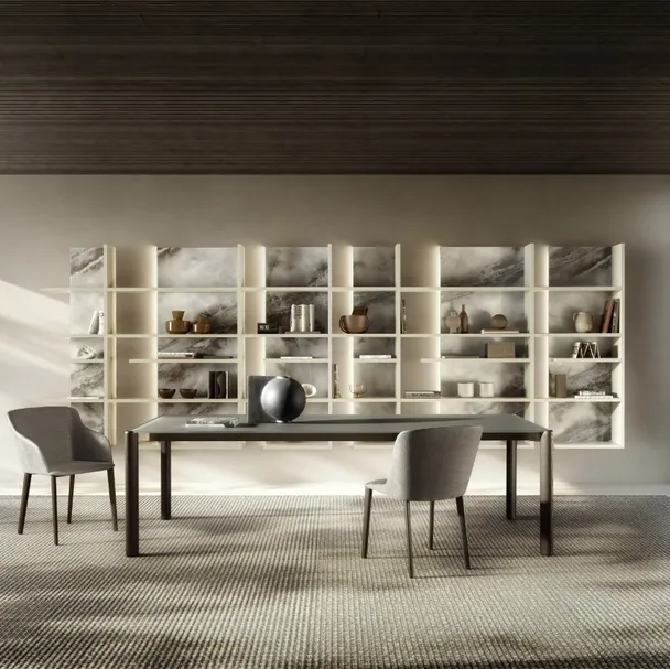 Tavolo in vetro Correr Slim 2762G di Lago