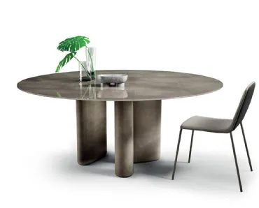 Tavolo rotondo Hoa 2370 di Lago