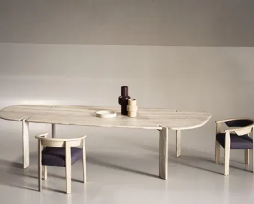 Tavolo in marmo Isamu Stone di Baxter