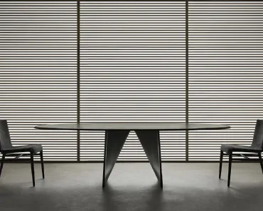 Tavolo Lambda Rovere Nero di Rimadesio