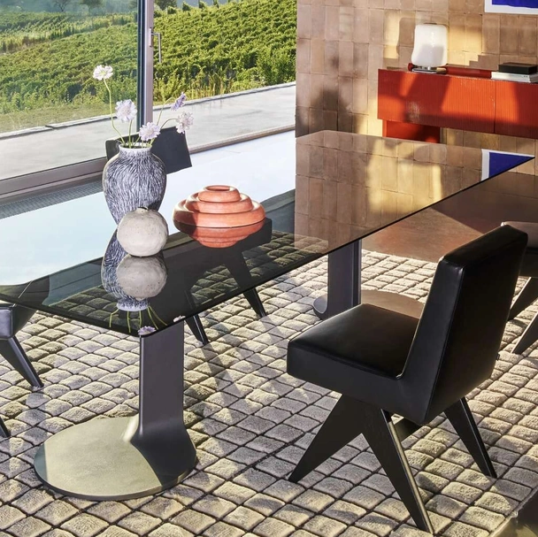Tavolo in vetro TL59 di Cassina