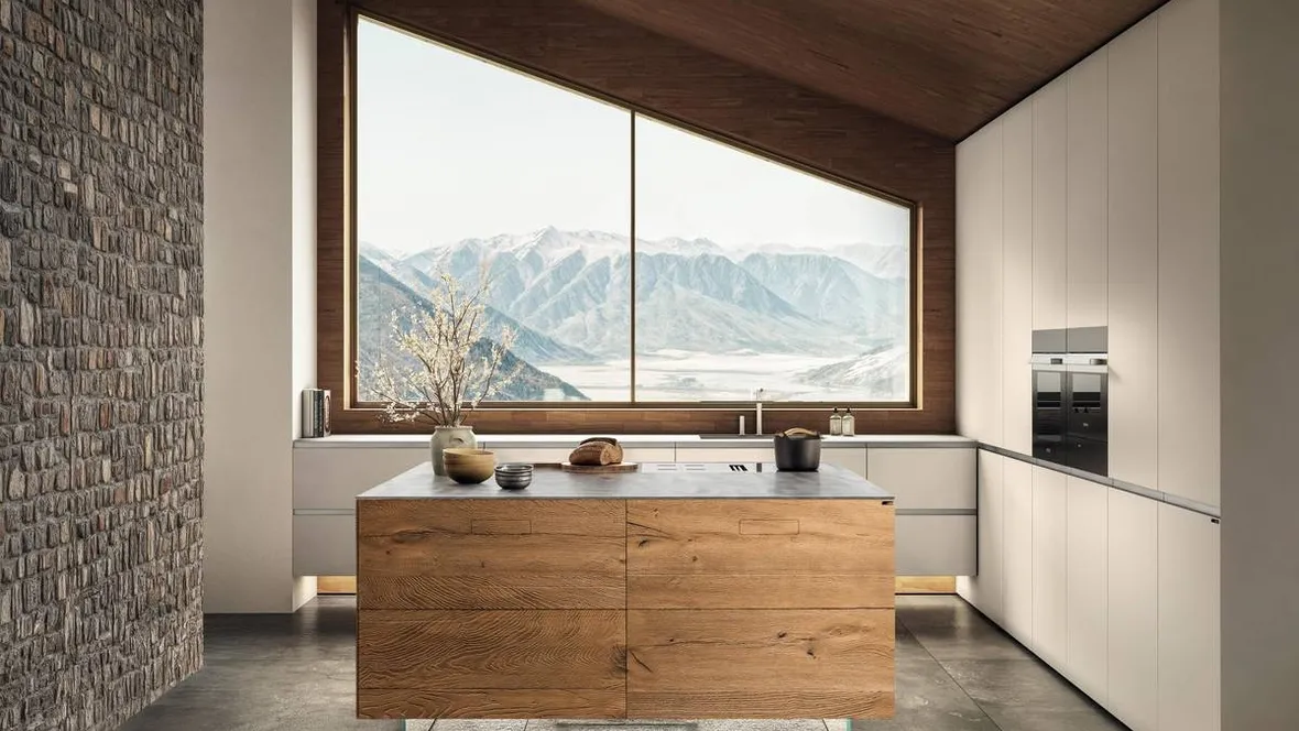 Cucina Design con isola 36e8 Cut Project 2826 di Lago