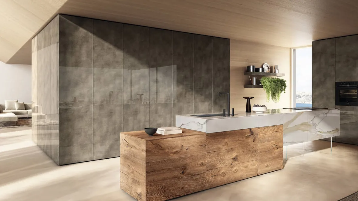 Cucina Design con isola 36e8 Project 2810 di Lago