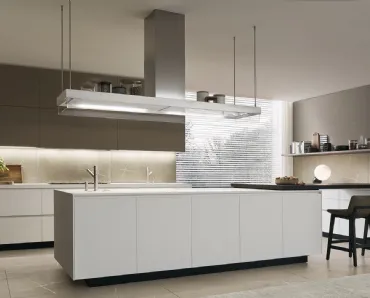 Cucina Design con penisola Alea di Poliform