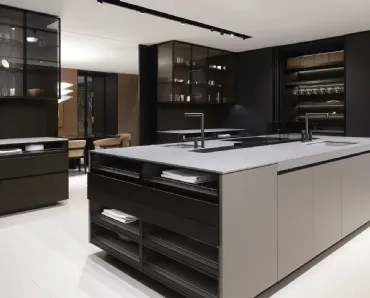 Cucina Design con isola Alea Pro 05 di Poliform
