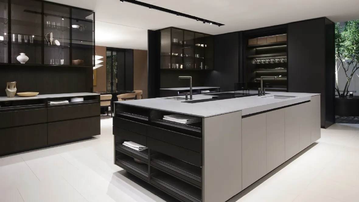 Cucina Design con isola Alea Pro 05 di Poliform