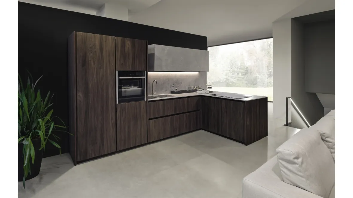 Cucina Design con penisola Arka 01 di Maistri