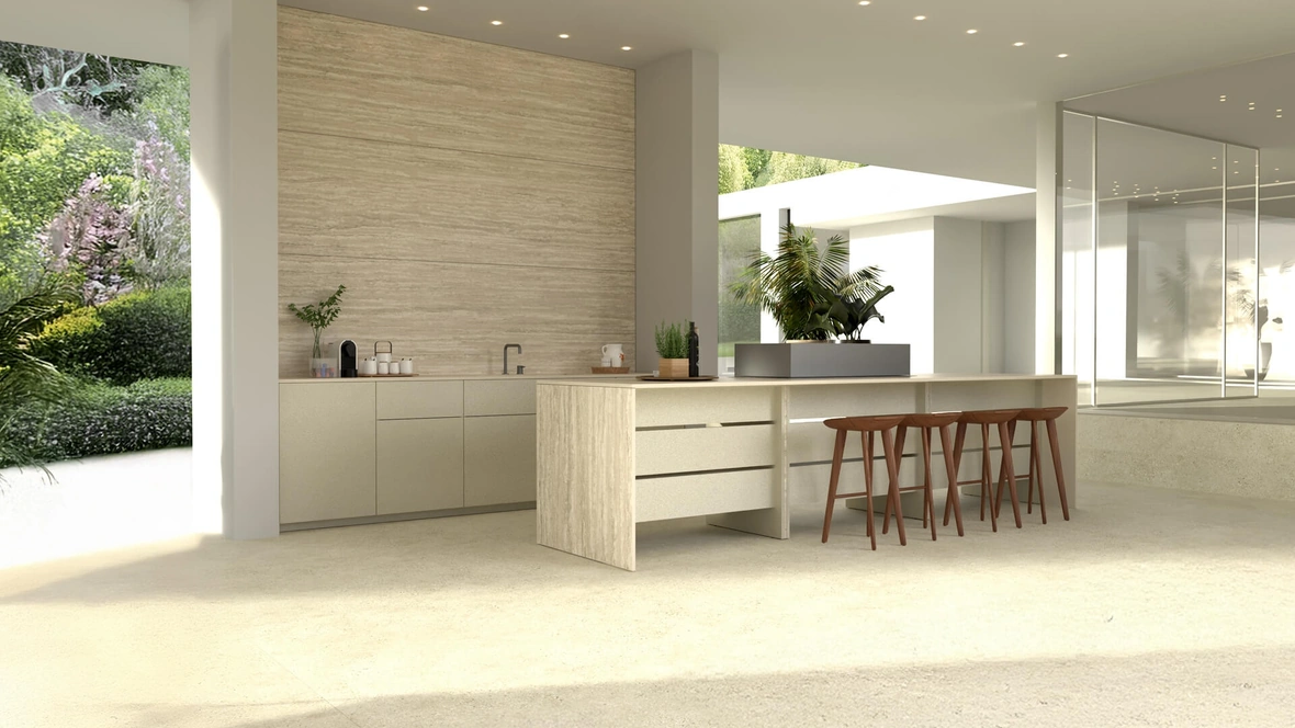 Cucina Design con isola B table + Outdoor Units di Maistri