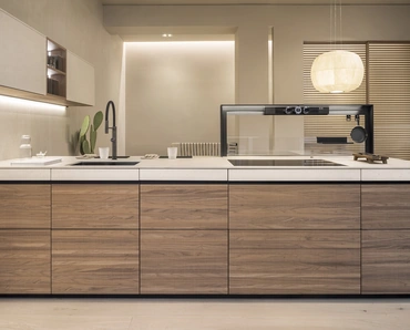 Cucina Design Genius Loci in Noce Canaletto di Valcucine