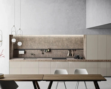 Cucina Design Genius Loci Vitrum Kashmir di Valcucine