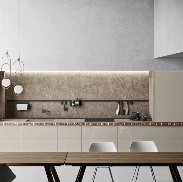Cucina Design Genius Loci Vitrum Kashmir di Valcucine