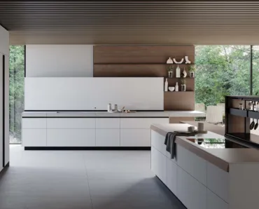 Cucina Design Genius Loci Vitrum Opaco Bianco Nuvola di Valcucine