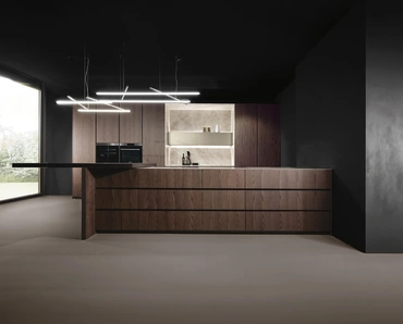 Cucina Design con penisola Giza + Altea di Maistri