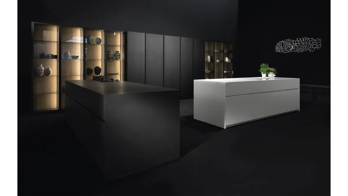 Cucina Design Giza in legno con isola di Maistri