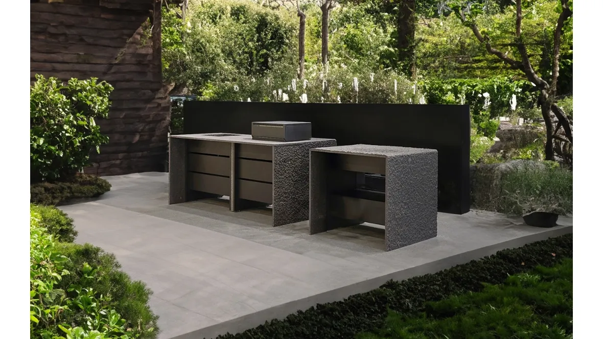 Cucina Design ad isola per outdoor BTable di Maistri