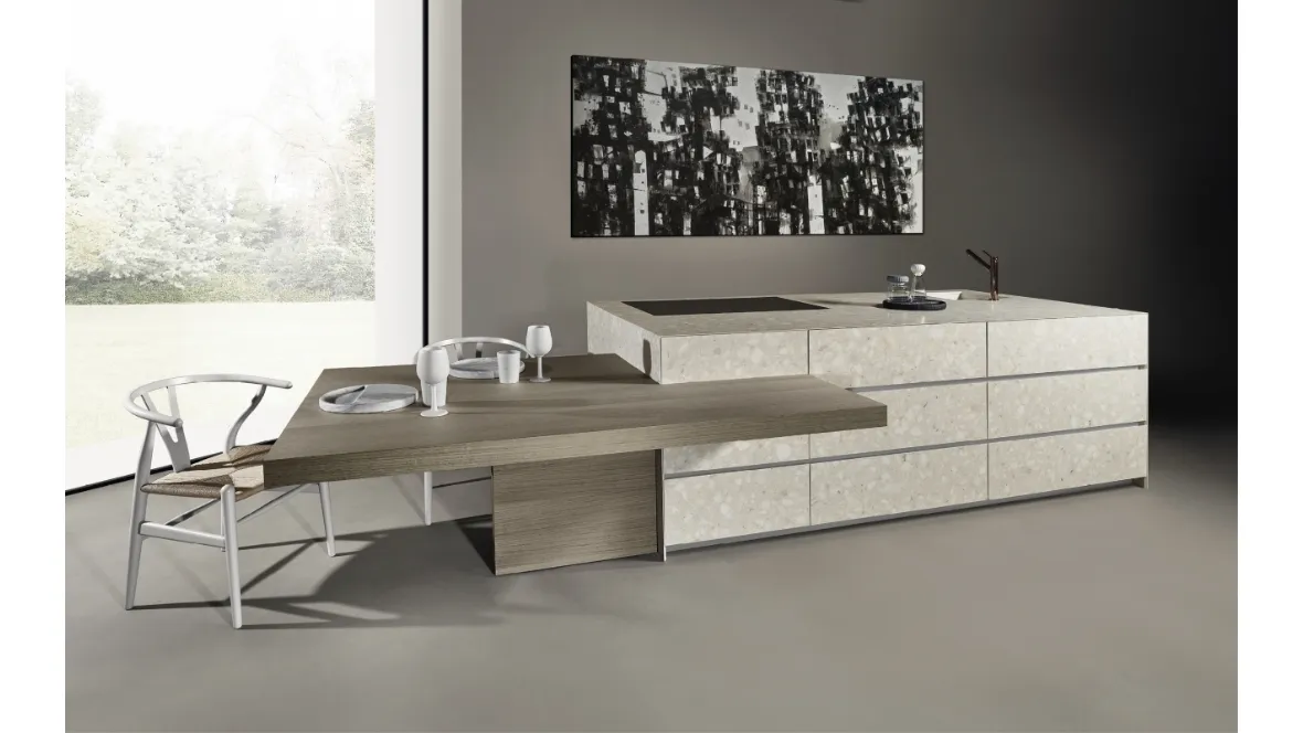 Cucina Design con isola Giza di Maistri