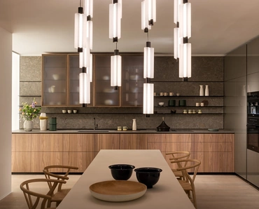 Cucina Design Forma Mentis in Noce Canaletto e MDi di Valcucine