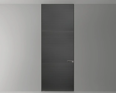 Porta per interni a filo muro Radius Grigio Scuro di Rimadesio