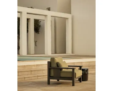 Tavolino Azu in gres smaltato di Poliform