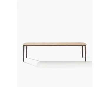 Tavolo Henry in massello diTeak di Poliform