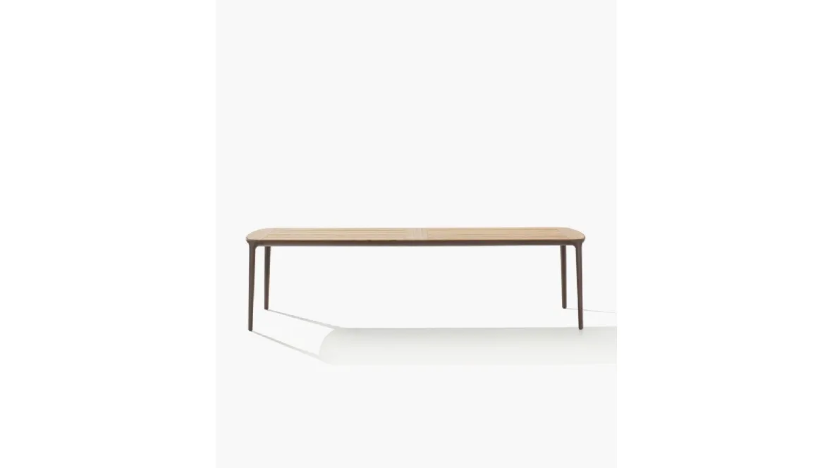 Tavolo Henry in massello diTeak di Poliform