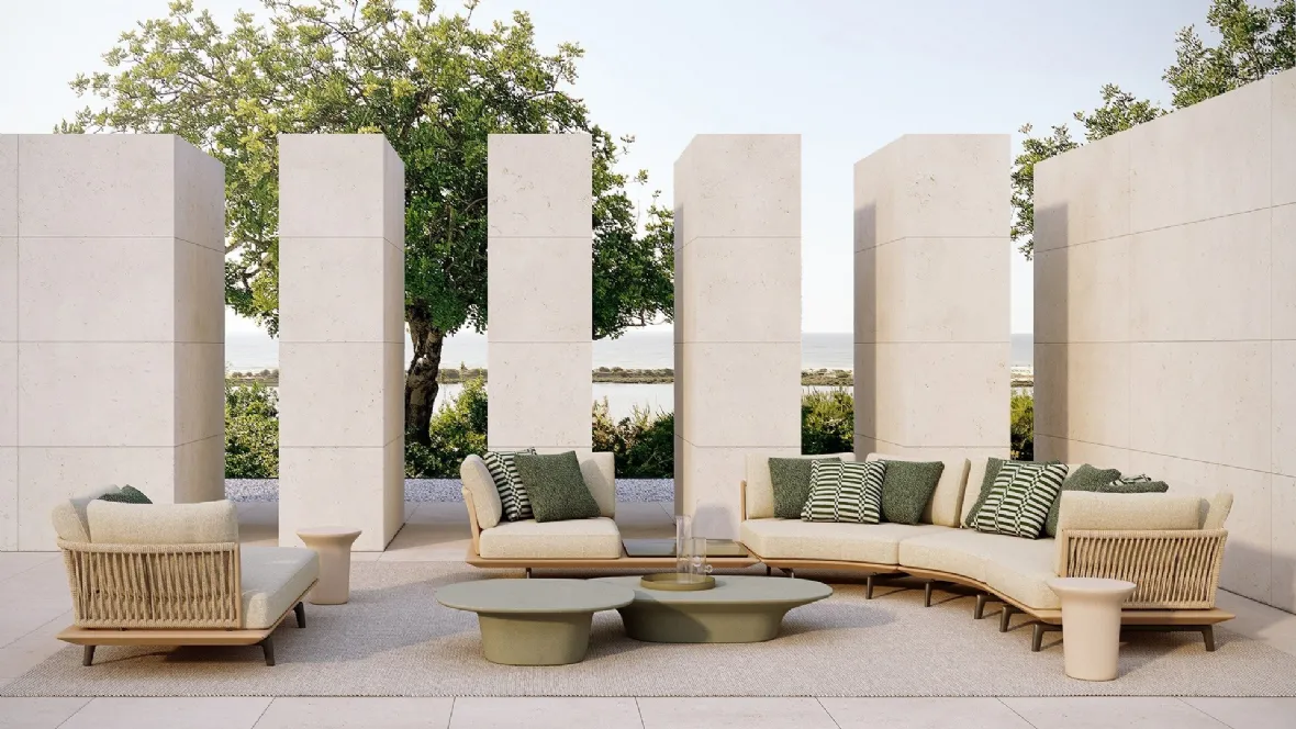 Divano componibile Lagoon di Poliform