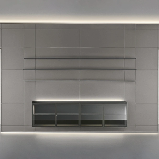 Parete divisoria Modulor Peltro di Rimadesio